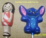 309sp Hawaiian Girl and Friend Chocolate or Hard Candy Lollipop Mold 